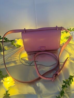 Coach Pink Leather Signature C Crossbody